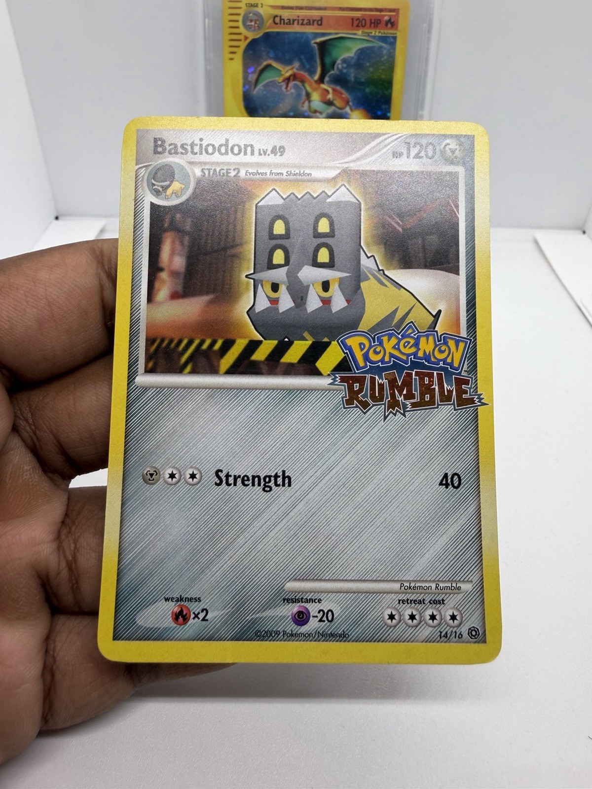 Pokémon Bastiodon 14/16 Rumble Card 120 LP Nintendo 2009