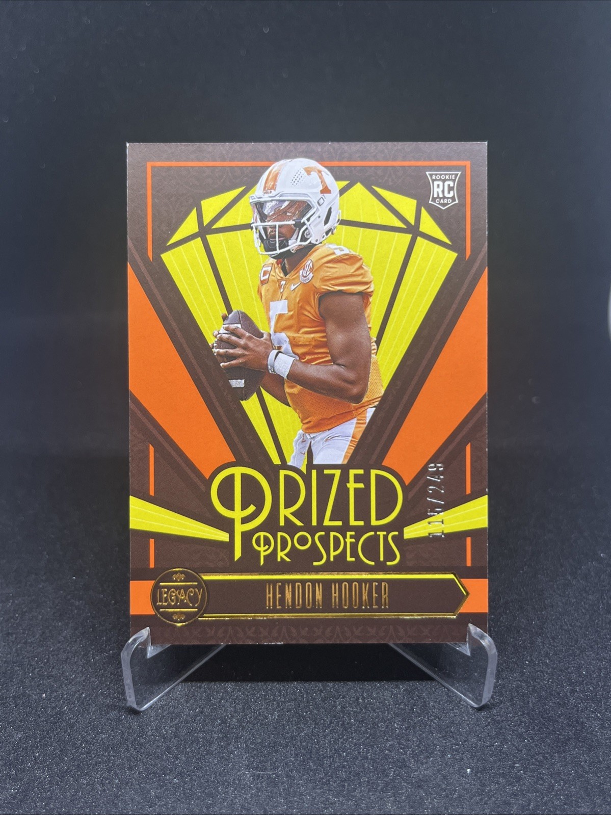 Hendon Hooker Panini Legacy Prized Prospects #PP6 Orange