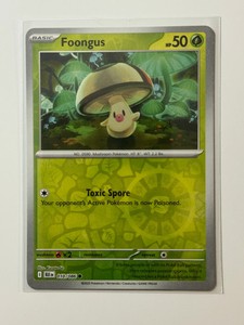 2025 Pokemon Black Bolt English BLK EN 010/086 Foongus (Reverse)