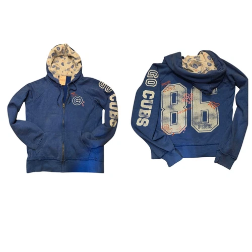 UNDERCOVER Felpa con cappuccio VINTAGE Victoria's Secret ROSA VS blu 86 cuccioli S