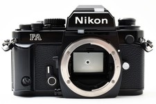  MINT Nikon FA Black 35mm SLR Film Camera Body w/ MF-12 Data Back From JAPAN