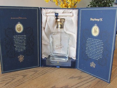 John Walker & Sons King George V Empty Bottle & Box Whisky Collectible From JP