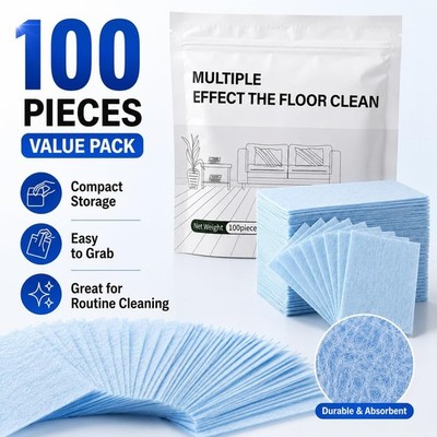 100Pcs Multi-Effect Floor Clean Floor Cleaning Tablets For Home Kitchen US
