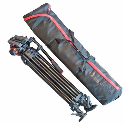 Manfrotto 546B Video Tripod, 504HD Fluid Head A3814436, Case | eBay