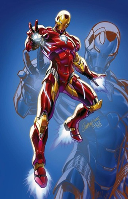 #ad #ad 1:100 AVENGERS #29 VIRGIN INCENTIVE IRON MAN J Scott Campbell 2025 $35.00