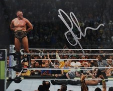 Gunther RING GENERAL In Action Signed RP WWE Reprint 8X10 Photo Champion 