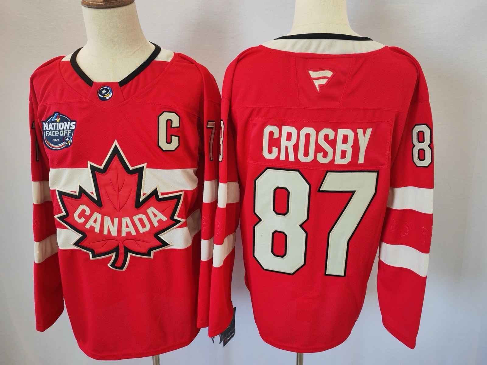 Sidney Crosby #87Four Nations Canada Jersey (Mens: S - 3Xl &Amp; Youth: S/M-L/Xl)
