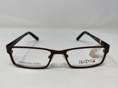 Modz Kids TEAM MATTE BROWN 47-16-135 Metal Full Rim Eyeglasses Frame G574