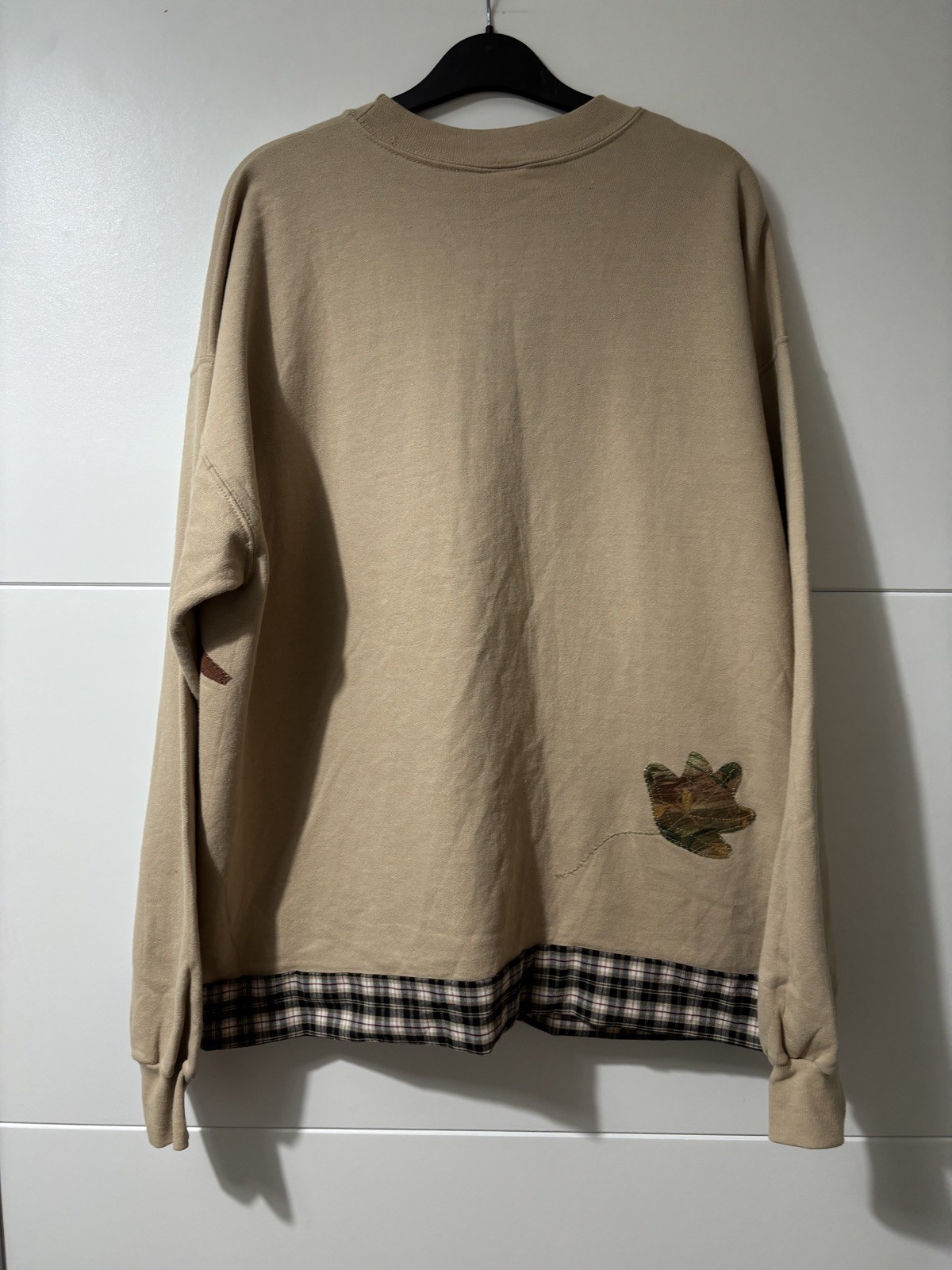 Vintage Handmade Novelty Patchwork Scarecrow Cott… - image 6