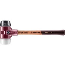 HALDER SIMPLEX Schonhammer 60 mm Gummi / Plastik Gummihammer Gummi Hammer D60