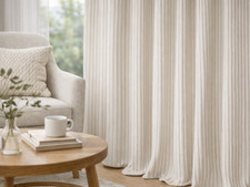 John Lewis One Pair Of   Eyelet Curtains, Cord putty , W228 x Drop 137cm