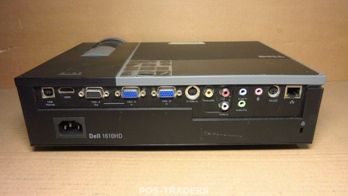 DELL 1610HD Projector Beamer DLP WXGA 3500 LUMENS - HDMI Incl Remote 2479 HOURS - Picture 2 of 3