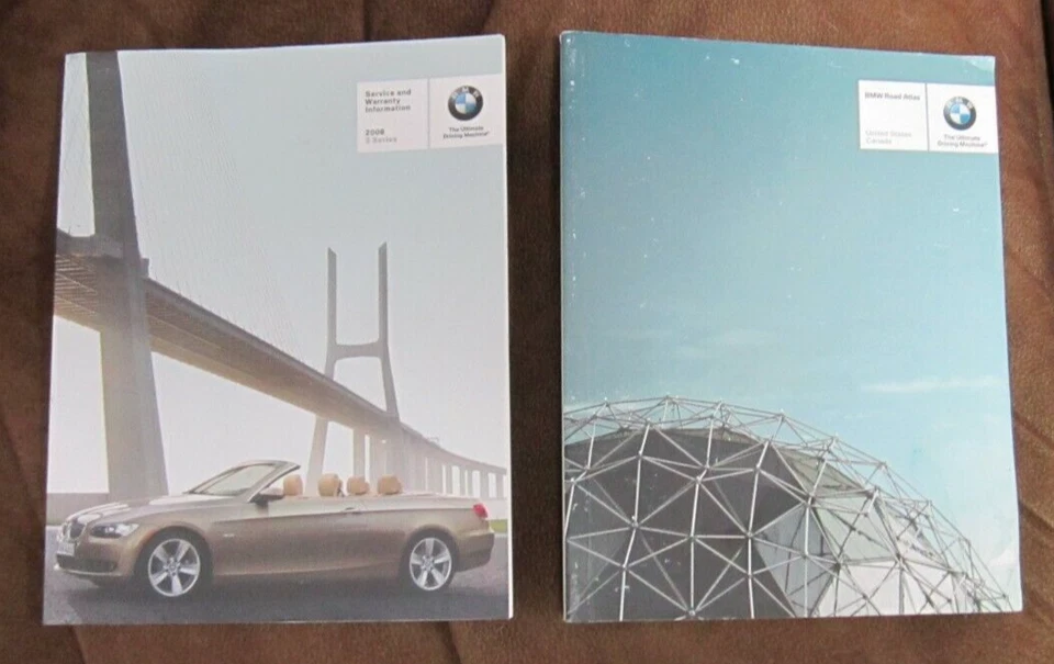 BMW Serie 3 328i 328xi 335i 335xi 2008 sedán ⭐Juego manual del propietario con estuche OEM⭐ Foto 4 de 4