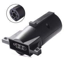 Trailer Light Adapter 7 Way RV Blade to Flat 4 PIN Trailer Light Adapter Tow Hitch Connector Plug 12V