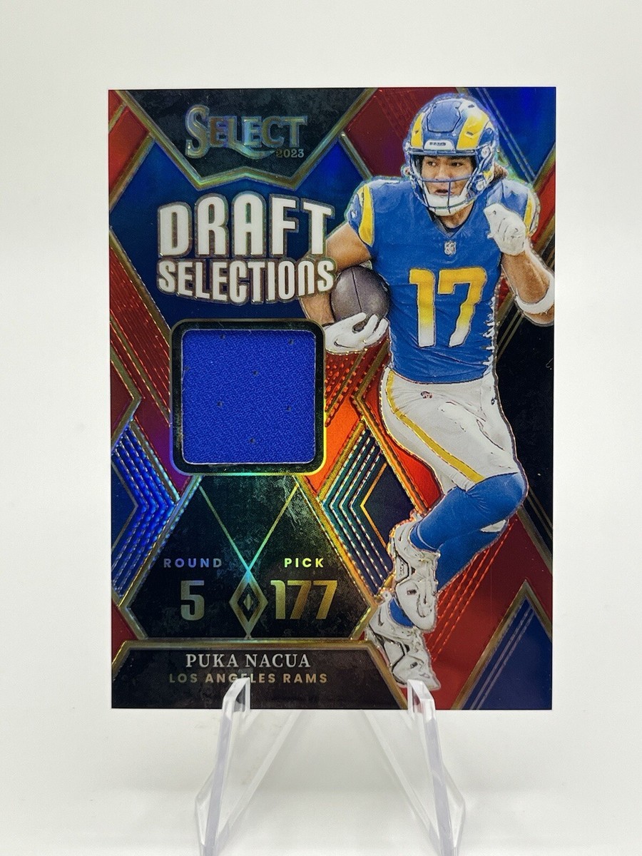 パカマラ　22-23 NOW DRIVE＋selectPRO M size Puka Nacua 2023 Select Draft Selections Rookie Patch No. DSM-PNA