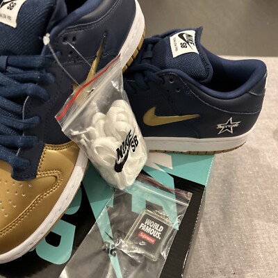 Nike Dunk SB Low x Supreme OG QS Metallic Gold 2019 (CK3480-700) Herren Gr. UK 7