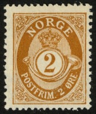 Norway 1909/19 (NK 97, MI 76, SC 75) - Posthorn - MNH