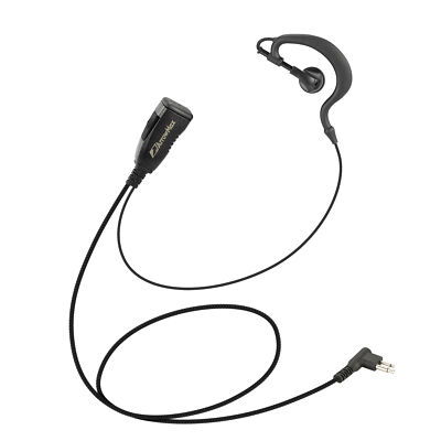 Braided Cable Earpiece Headset Fit Motorola 2-Pin CP200 CLS1110 Yaesu FT-65