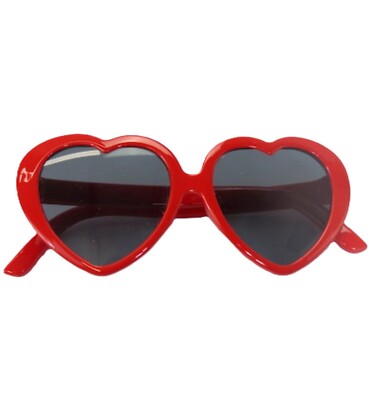 Black Pink or Red Heart Fashion Sunglasses fit 18'' Popular Girl Size Doll