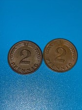 Germany 1965 And 1962  2 Pfennig Rare Coins