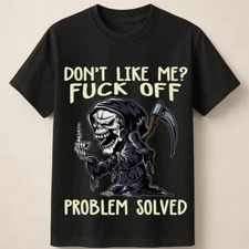 Grim Reaper Skeleton Attitude Unisex T-Shirt