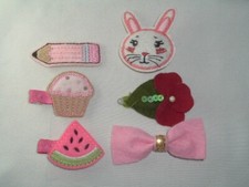 VINTAGE GIRLS HAIR CLIP BARRETTE ASSORTMENT