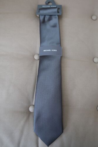 Michael Kors Men's Geometric Print Tie Dark Black/Grey NWT