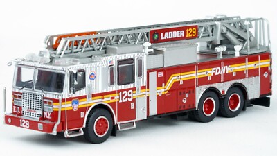 PCX87 FDNY Ferrara Ultra Ladder 129 HO Fire Truck - Queens (Flushing) #870688