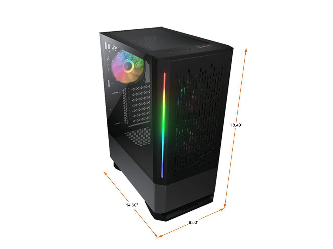 Чехол для игрового компьютера COUGAR MX430 Air RGB Black ATX Mid Tower