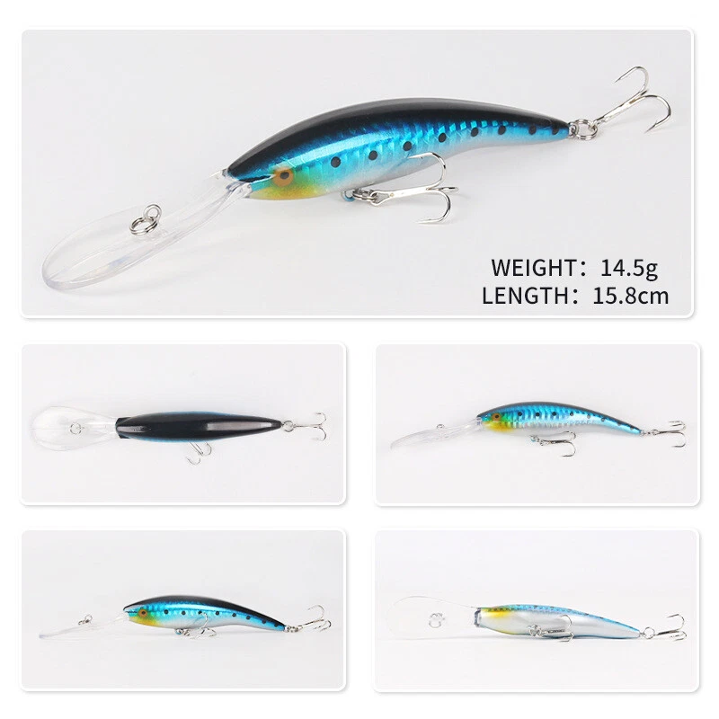 Deep Tail Dancer 15.8cm Wobbler Tiefläufer Schleppen Trolling - Bild 3 von 4