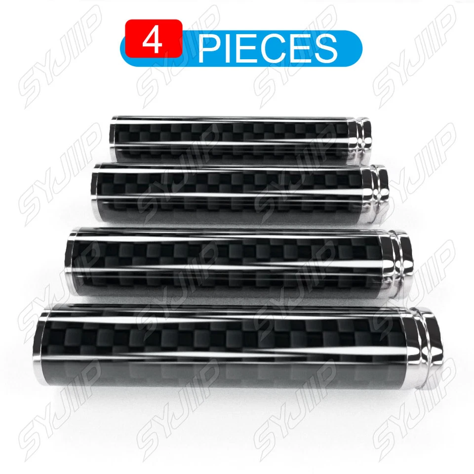 NEW 4X Carbon Fiber Interior Dash Door Lock Knob Pins For Ford F150 F250 F350 - Image 3 of 4