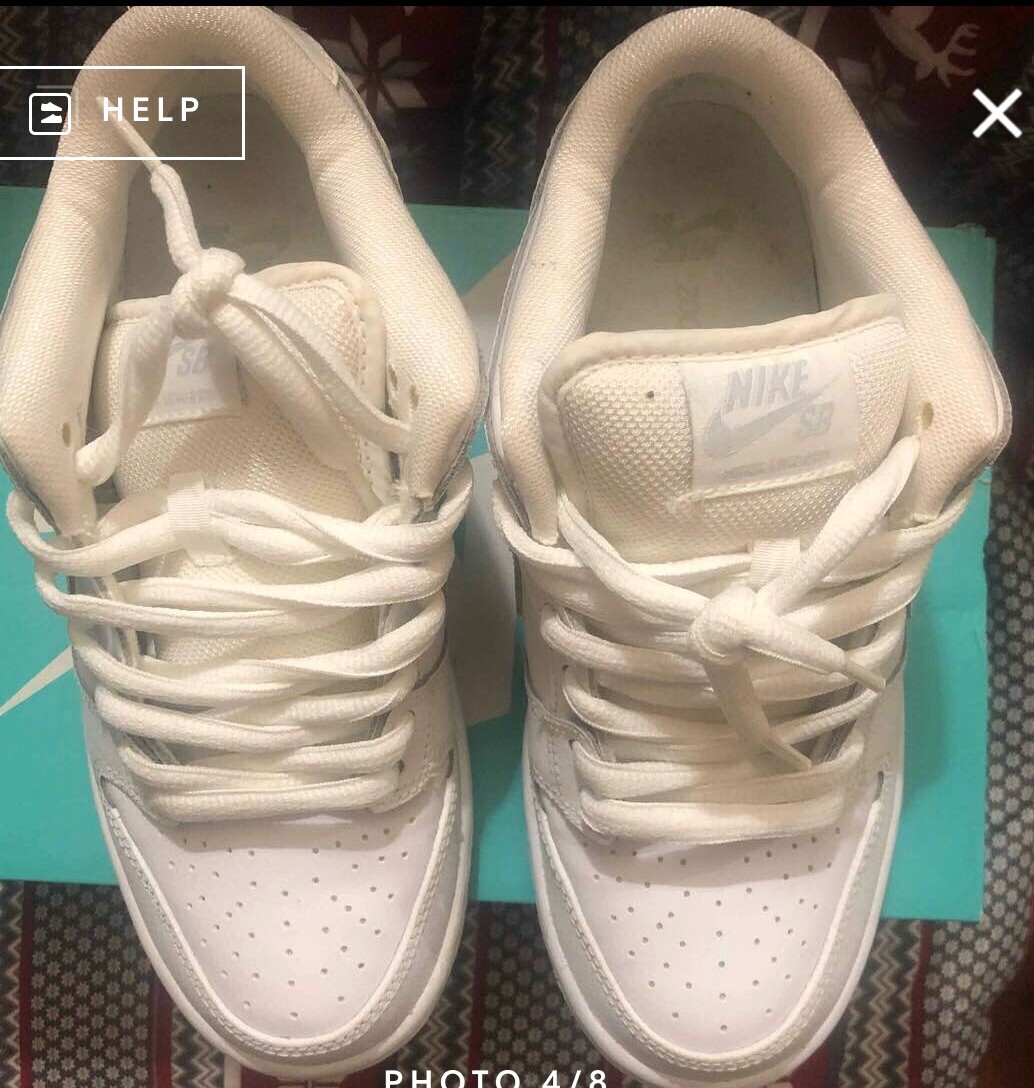 nike dunk sb low white ice