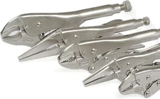 Workpro 5-Piece Locking Pliers Set(5/7/10 Inch Curved Jaw Pliers,6.5/9 Inch Long