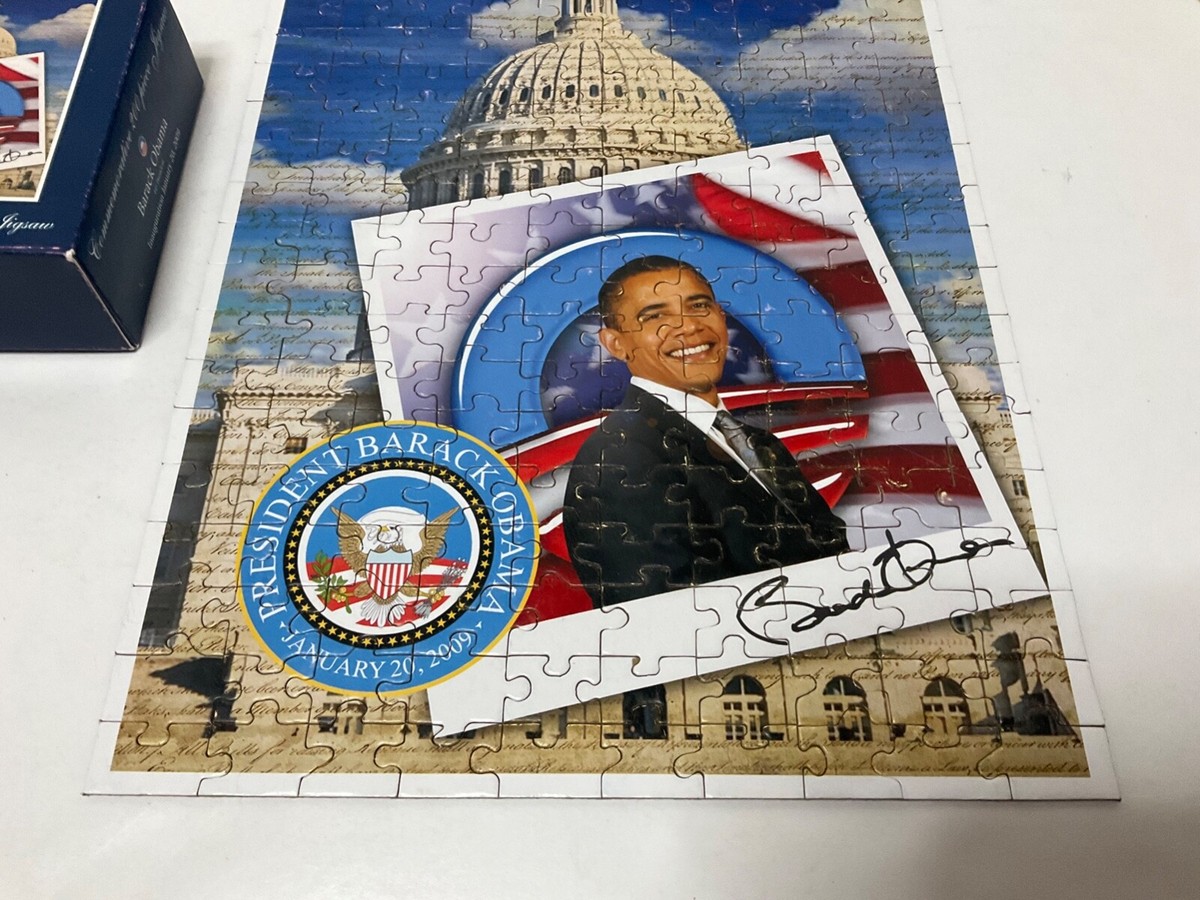 100% Complete ! 200 Piece Puzzle *Barack Obama* U.S. President