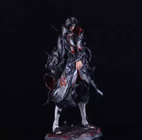 New 27cm NARUTO Anime Figures Uchiha Itachi Akatsuki Shippuden crow model