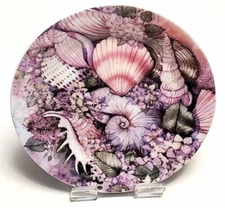 Greenbriar Inc Seaside Porcelain shells dishwasher microwave safe 8" salad plate