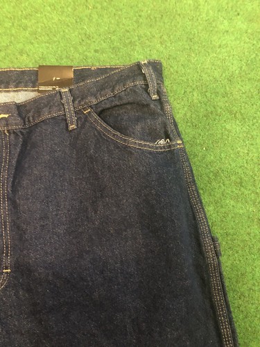 Dickies Carpenter Jeans Blu Uomo 42X30 Robusto Abbigliamento da Lavoro Skate LU200RNB - Foto 3 di 18