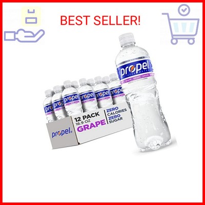 Propel, Grape, Zero Calorie Sports Drinking Water with Electrolytes and Vitamins