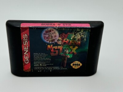 Bubba 'N' Stix (Sega Genesis, 1994) Authentic Game Cart Only