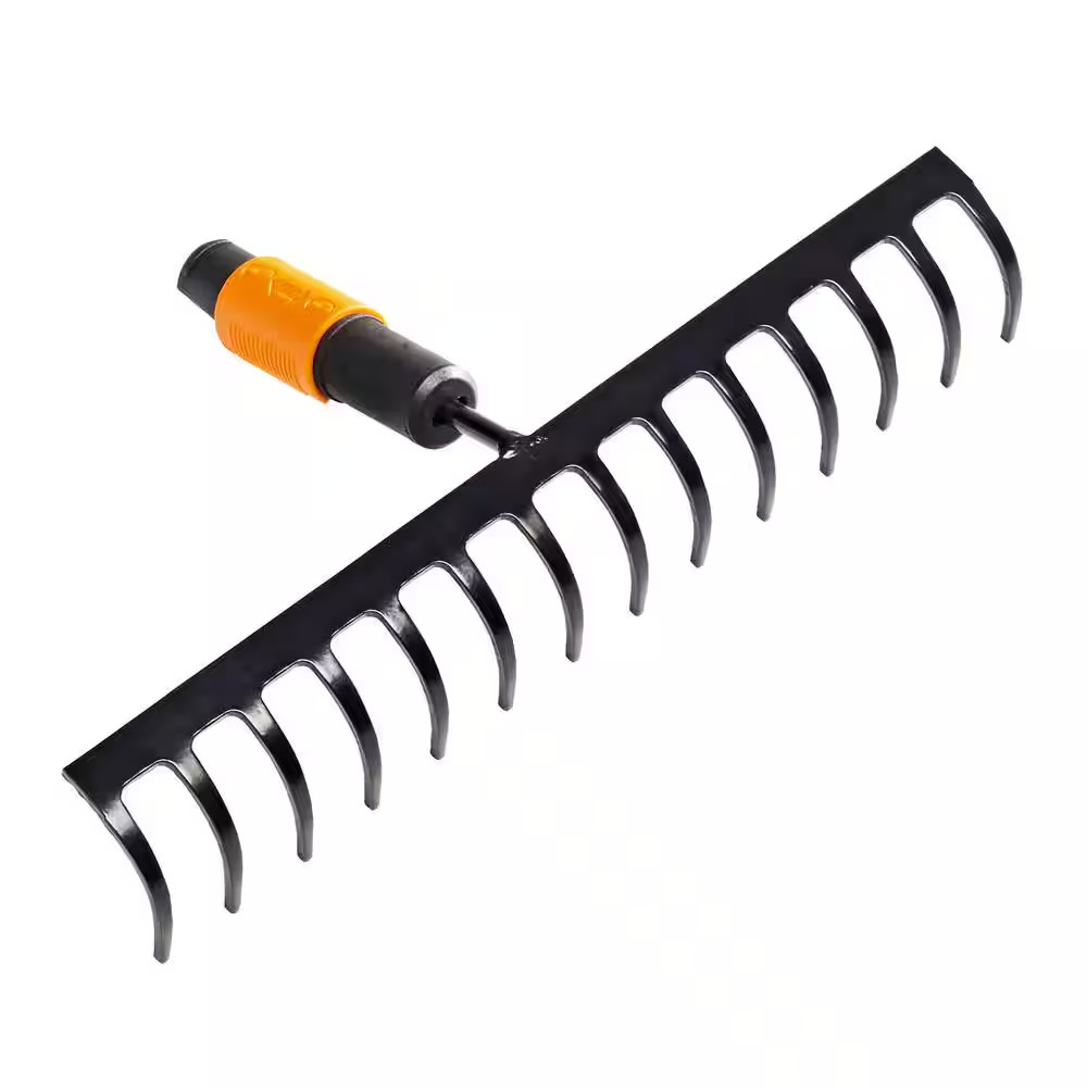 14 In. Quikfit Garden Rake Interchangeable Head Attachment