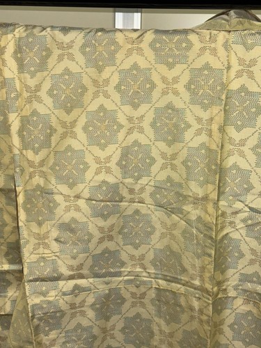 Kimono japonés vintage poliéster blanco tradición cara altura 63,38 pulgadas - Imagen 7 de 23