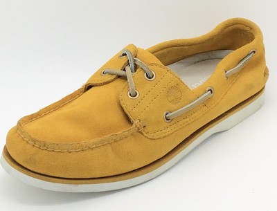 yellow deck shoes