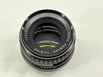 Asahi SMC Pentax 55mm f/1.8 Manual Focus Lens   Vintage Classic - MADE IN JAPAN