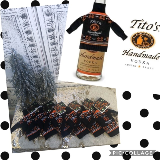 Tito's Handmade Vodka Sweater Bottle Cover Ugly 750ml Christmas C7 for sale online | eBay