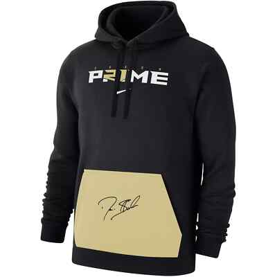 NEW Nike Men's Coach Prime 2.0 Club Deion Sanders Black Hoodie Sweatshirt Mens M