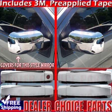 For 2004-2013 2014 2015 Nissan TITAN Chrome 4 Door Handle COVERS No PSK+Mirrors