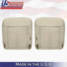 2003 to 2011 For Lincoln Town Car Driver &Passenger Bottoms Leather Cover Tan