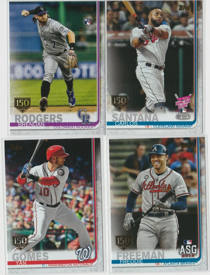 2019 Topps Series 1 2 & UPDATE 150th Anniversary Gold Stamped Parallel YOU PICK - Image 2 of 2