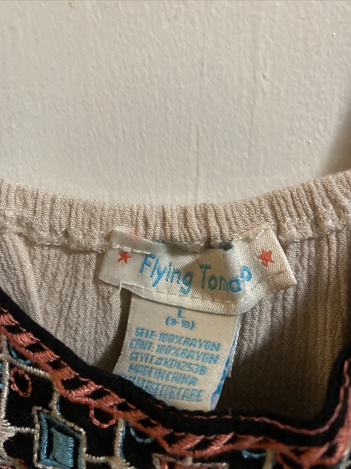 Vestido sin mangas de tomate volador para niña talla L grande (9-10) ENVÍO GRATUITO Foto 3 de 4