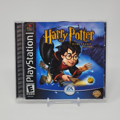 Harry Potter & the Sorcerer's Stone (PlayStation 1 PS1) Black Label CIB & TESTED